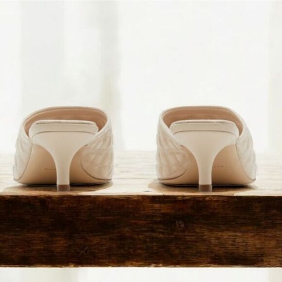 Burberry EKD Embroidered Quilted Mules New In Box , Dust bag With COA - Picture 8 of 11